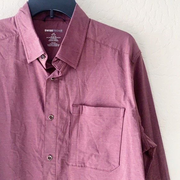 Swisstech “Windsor Wine” Button Up Shirt - Picture 2 of 9